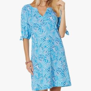Lilly Pulitzer Blue and White Mini Dress